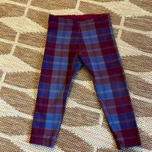 🌷Tea Collection-12-18 months Purple plaid leggings